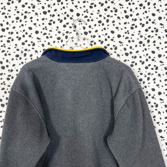 Tommy Hilfiger | Vintage Men's Y2K Grey Fleece Quarter Zip Sweater Jacket XL EUC - Picture 7 of 9